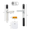 Yale Conexis L2 Smart Door Lock – Remote Access, Alexa & Google Assistant, Chrome