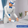 Сверхклейкий ролик для удаления шерсти животных MR.SIGA, синий