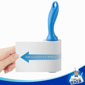 Сверхклейкий ролик для удаления шерсти животных MR.SIGA, синий
