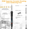 Soldering set with 357 threaded inserts – 900W soldering iron with digital temperature control