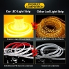EverBright Tira LED Flexible Impermeable 5M 600 SMD con Adaptador de Corriente 12V 5A para TV Gabinete Dormitorio Fiesta Escenario Vacaciones Jardín Interior Exterior Amarillo