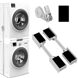 NIUXX Verstellbares Universalgestell für Waschmaschine & Trockner 45–64 cm