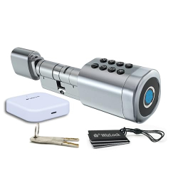 Smart Bluetooth door lock – aluminum, app & fingerprint