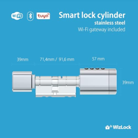 Smart Bluetooth Türschloss – Aluminium, App & Fingerabdruck