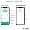 Smart Bluetooth door lock – aluminum, app & fingerprint