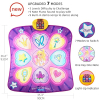 SUNLIN Dance Mat Toy for Girls Children 3-12, Dance Pad with LED Lights, Adjustable Volume, 9 Integrated Music, 7 Modes, 5 Difficulty Levels