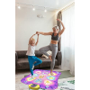 SUNLIN Dance Mat Toy for Girls Children 3-12, Dance Pad with LED Lights, Adjustable Volume, 9 Integrated Music, 7 Modes, 5 Difficulty Levels
