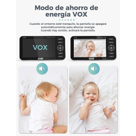 Видеоняня GHB 5 HD, 4000mAh, 4 камеры, ночное видение, 4x зум