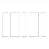 Ready-to-assemble wall strip set, all edges pre-cut, factory-primed wall strips for 3 wider and 3 narrower column frames P-30