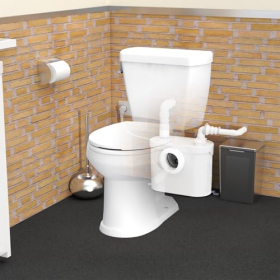Elegante mezclador para inodoro y lavabo Sfa Sanibroyeur Pro