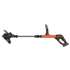 BLACK+DECKER PowerComm 18V – аккумуляторный триммер для газона с вращающейся головкой 180°