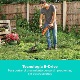 Cortadora de césped inalámbrica BLACK+DECKER de 30 cm POWERCONNECT