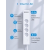 Розумна розетка Meross, 16 А WiFi, 4 розетки та 4 USB розетки