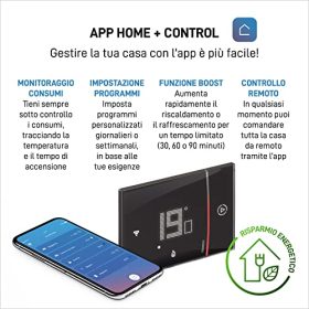 Термостат BTicino Smarther2 WiFi с Netatmo, программированием и управлением через приложение 
