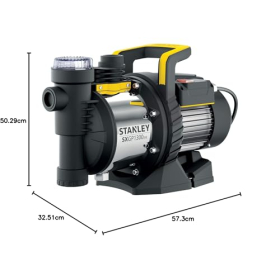 Насос Stanley SXGP1300XFE 1300 Вт для чистой воды, производительность 4200 л/ч, напор до 50 м