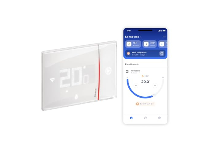 Bticino Smarther2 WiFi Thermostat with App Control and Smart Home Integration Bticino Smarther2 WiFi Thermostat with App Control and Smart Home Integration