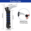 Car grab handle entry aid, safety handle with window breaker for seniors and mobility aid