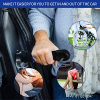 Car grab handle entry aid, safety handle with window breaker for seniors and mobility aid