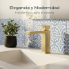 VALAZ Segura washbasin tap, brushed gold with PVD coating