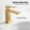 VALAZ Segura washbasin tap, brushed gold with PVD coating