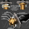 VALAZ Segura washbasin tap, brushed gold with PVD coating