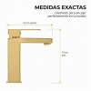 VALAZ Segura washbasin tap, brushed gold with PVD coating