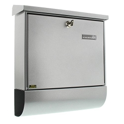 Burg-Wächter Vario SI mailbox – steel, with newspaper compartment & nameplate