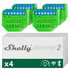 Shelly Dimmer 2, Wi-Fi Light Dimmer Module, Wireless Dimmer, No Neutral Wire Required, LED 10-220 W, Incandescent/Halogen 1-220 W