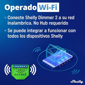 Shelly Dimmer 2, модуль Wi-Fi для регулювання яскравості світла, бездротовий димер