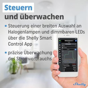 Shelly Dimmer 2 – atenuador WiFi inteligente sin cable neutro