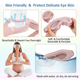 Sleep mask for eyes, lightproof, soft and breathable material