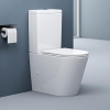 doporro 108T Design Floor-Standing WC Rimless with Soft-Close Mechanism 36 x 63 x 82 cm White