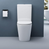 doporro 108T Design Floor-Standing WC Rimless with Soft-Close Mechanism 36 x 63 x 82 cm White