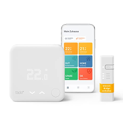 Tado° Base Kit - V3+ Smart Thermostat with voice control (Alexa, Siri, Google Assistant) and time scheduling support