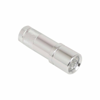 Status LED Flashlight Aluminum, 9 Pieces, Red and Blue