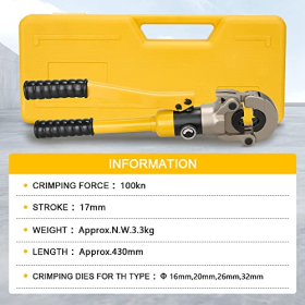 Professional hydraulic tool TEENO (100 kN), 360° rotatable