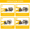Professional hydraulic tool TEENO (100 kN), 360° rotatable