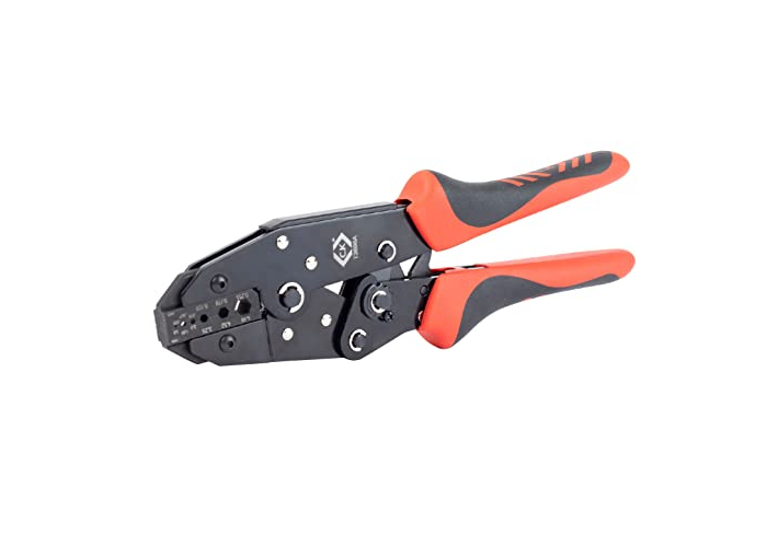 Herramienta de crimpado de trinquete C.K Tools para cables coaxiales, conectores BNC y TNC. Herramienta de crimpado de trinquete C.K Tools para cables coaxiales, conectores BNC y TNC.