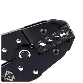 Herramienta de crimpado de trinquete C.K Tools para cables coaxiales, conectores BNC y TNC.