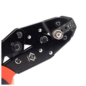 Herramienta de crimpado de trinquete C.K Tools para cables coaxiales, conectores BNC y TNC.