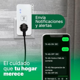 Розумна розетка GSM 4G з SIM-карткою, датчиком температури та пультом дистанційного керування