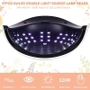 NEFLSI 220 W LED-UV-Lampe, Nageltrockner für Nägel, 57 LED-Nagellampe mit 10/30/60/99 s Timer, Infrarotsensor, Aushärtungslampe für Nägel, schnelltrocknende Nagellampe für Finger-/Zehennagelgel