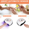 NEFLSI 220 W LED-UV-Lampe, Nageltrockner für Nägel, 57 LED-Nagellampe mit 10/30/60/99 s Timer, Infrarotsensor, Aushärtungslampe für Nägel, schnelltrocknende Nagellampe für Finger-/Zehennagelgel