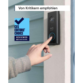 Відеодомофон eufy Security 2K HD, живлення від батареї, виявлення людини (потрібна база HomeBase 2)