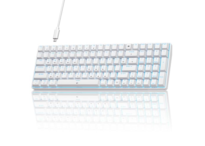 Teclado para juegos TMKB T98SE, teclado mecánico con 98 teclas e interruptor táctil marrón Teclado para juegos TMKB T98SE, teclado mecánico con 98 teclas e interruptor táctil marrón