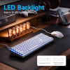 Teclado para juegos TMKB T98SE, teclado mecánico con 98 teclas e interruptor táctil marrón