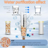 REETEE Duschkopf mit Filter, 3 Strahlarten, Wassersparfunktion und 1,5 m Schlauch