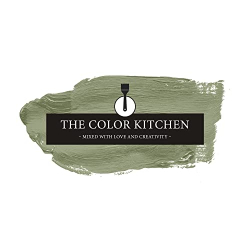 Краска для стен Livingwalls THE COLOR KITCHEN насыщенного зелёного цвета матовая для интерьера 2,5 л