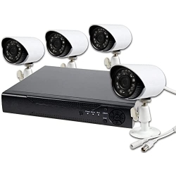 Überwachungsset mit 4-Kanal-DVR und IR-Kameras