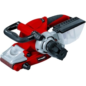 Einhell TE-BS 8540 E Bandschleifer (850 W, Drehzahlelektronik, 75x140 mm Schleiffläche, werkzeugloser Schleifbandwechsel, Zusatzhandgriff, inkl. 1 P80 Schleifband)